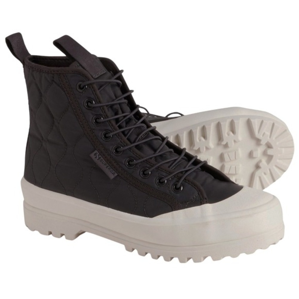 Superga 2644 Alpina Quilted‎ Nylon Sneaker Boots - NEW Womens Size 7.5 #45958-OF